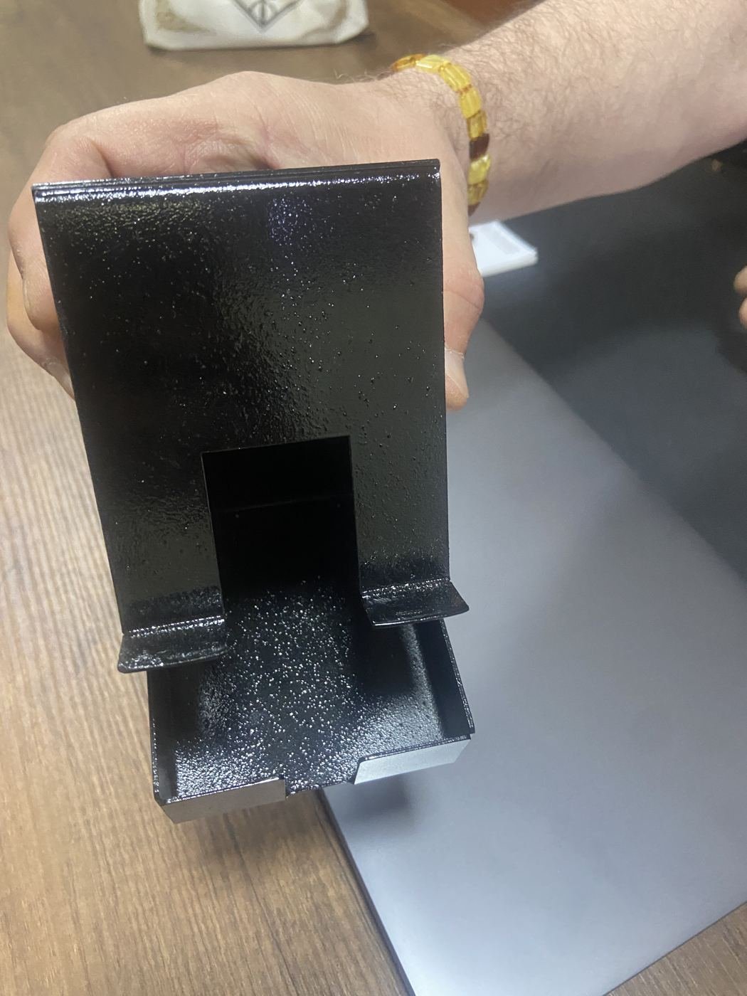 Siyah elektrostatik boyalı sac stand